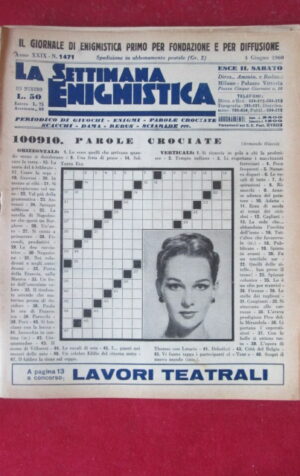 SETTIMANA ENIGMISTICA  1471 1960  [H063]2