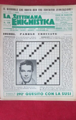 SETTIMANA ENIGMISTICA  1472 1960  [H063]1