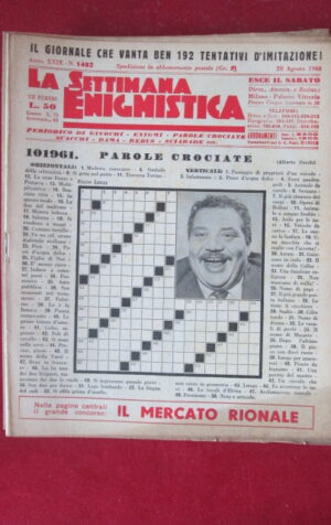 SETTIMANA ENIGMISTICA  1482 1960  [H063]1