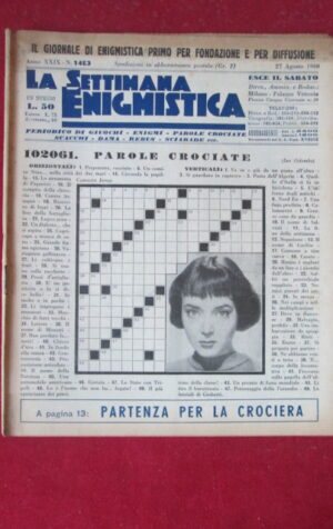 SETTIMANA ENIGMISTICA  1483 1960  [H063]1
