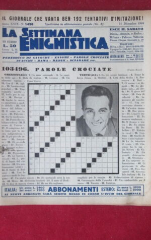 SETTIMANA ENIGMISTICA  1498 1960  [H063]1