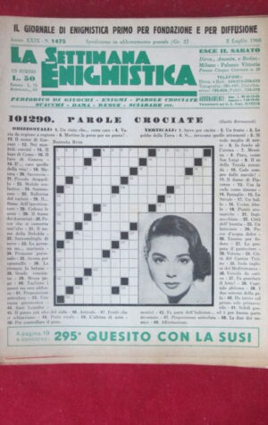 SETTIMANA ENIGMISTICA  1475 1960  [H063]1