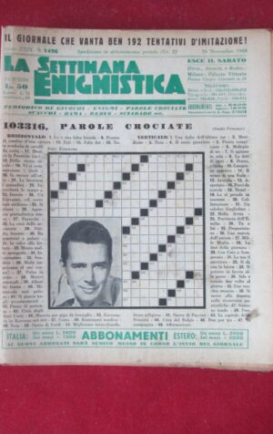SETTIMANA ENIGMISTICA  1496 1960  [H063]1