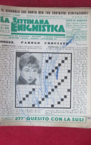 SETTIMANA ENIGMISTICA  1457 1960  [H063]1