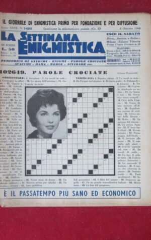 SETTIMANA ENIGMISTICA  1489 1960  [H063]1