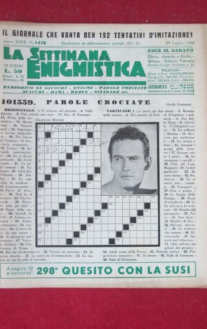 SETTIMANA ENIGMISTICA  1478 1960  [H063]1