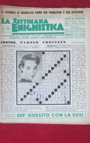 SETTIMANA ENIGMISTICA  1469 1960  [H063]1