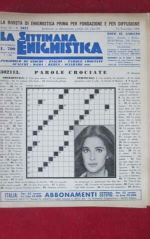SETTIMANA ENIGMISTICA  2851 1986  [H063]1