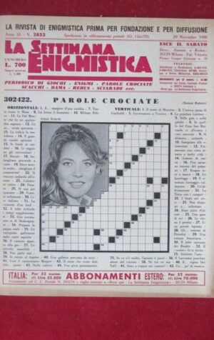 SETTIMANA ENIGMISTICA  2853 1986  [H063]1
