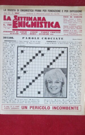 SETTIMANA ENIGMISTICA  2847 1986  [H063]1