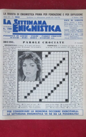 SETTIMANA ENIGMISTICA  2845 1986  [H063]1