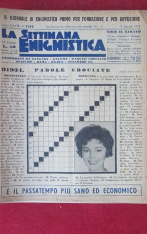 SETTIMANA ENIGMISTICA  1375 1958  [H063]1