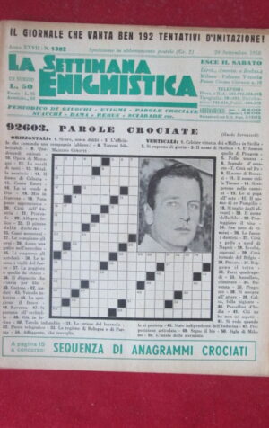 SETTIMANA ENIGMISTICA  1382 1958  [H063]1