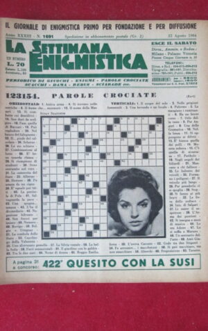 SETTIMANA ENIGMISTICA  1691 1964  [H063]1