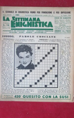 SETTIMANA ENIGMISTICA  1685 1964  [H063]1
