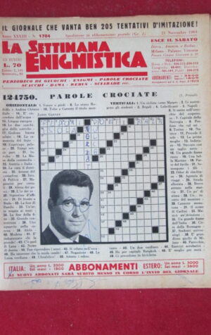 SETTIMANA ENIGMISTICA  1704 1964  [H063]1