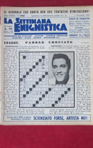 SETTIMANA ENIGMISTICA  1702 1964 ELVIS PRESLEY [H063]1