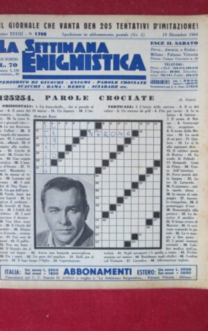 SETTIMANA ENIGMISTICA  1708 1964  [H063]2