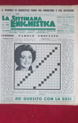 SETTIMANA ENIGMISTICA  1661 1964  [H063]1