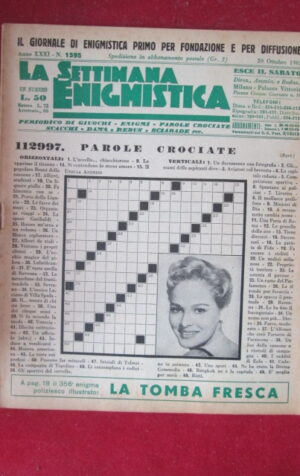 SETTIMANA ENIGMISTICA  1595 1962 URSULA ANDRESS [H064]1