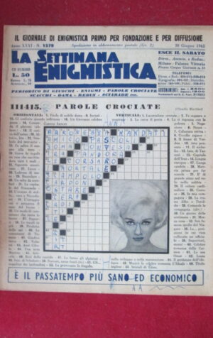 SETTIMANA ENIGMISTICA  1579 1962  [H064]1