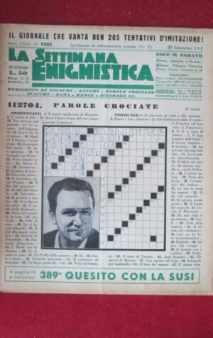 SETTIMANA ENIGMISTICA  1592 1962  [H064]1