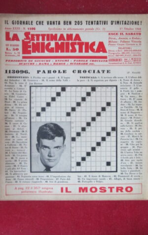 SETTIMANA ENIGMISTICA  1596 1962  [H064]1