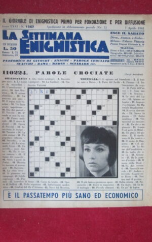 SETTIMANA ENIGMISTICA  1567 1962  [H064]1