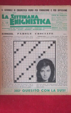 SETTIMANA ENIGMISTICA  1571 1962  [H064]1