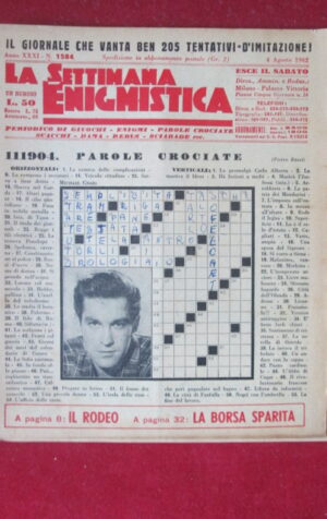 SETTIMANA ENIGMISTICA  1584 1962  [H064]1