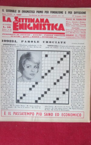 SETTIMANA ENIGMISTICA  1557 1962  [H064]1