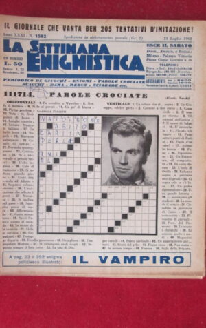 SETTIMANA ENIGMISTICA  1582 1962  [H064]1