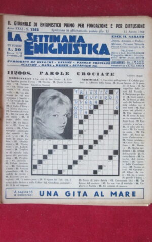 SETTIMANA ENIGMISTICA  1585 1962  [H064]1