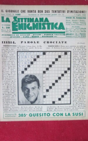 SETTIMANA ENIGMISTICA  1580 1962  [H064]1
