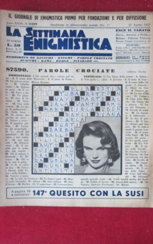 SETTIMANA ENIGMISTICA  1327 1957  [H064]1