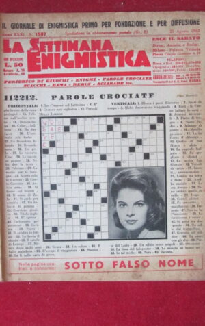 SETTIMANA ENIGMISTICA  1587 1962  [H064]1