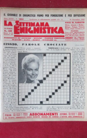 SETTIMANA ENIGMISTICA  1653 1963  [H064]1