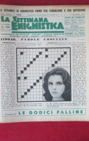 SETTIMANA ENIGMISTICA  1655 1963  [H064]1