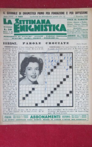 SETTIMANA ENIGMISTICA  1601 1962  [H064]1
