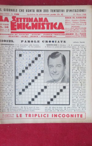 SETTIMANA ENIGMISTICA  1566 1962  [H064]1