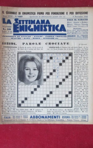 SETTIMANA ENIGMISTICA  1597 1962  [H064]1