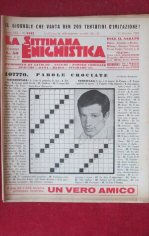 SETTIMANA ENIGMISTICA  1542 1961 JEAN PAUL BELMONDO [H064]1
