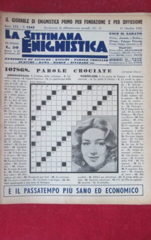 SETTIMANA ENIGMISTICA  1543 1961  [H064]1