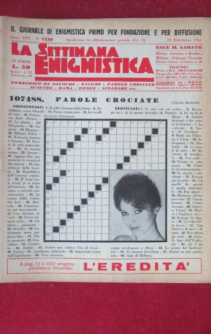 SETTIMANA ENIGMISTICA  1539 1961  [H064]1