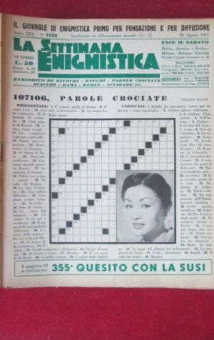 SETTIMANA ENIGMISTICA  1535 1961  [H064]1