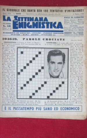 SETTIMANA ENIGMISTICA  1510 1961  [H064]1