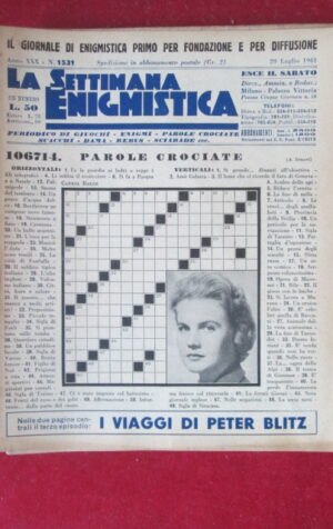 SETTIMANA ENIGMISTICA  1531 1961  [H064]1