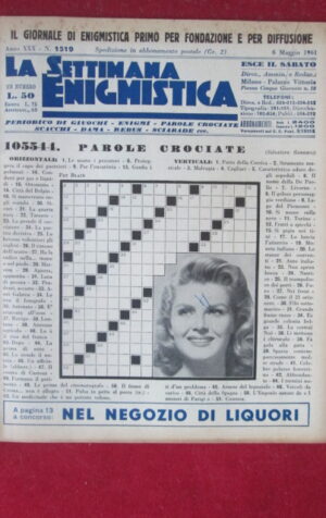 SETTIMANA ENIGMISTICA  1519 1961  [H064]1