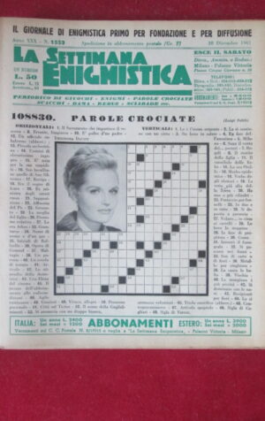 SETTIMANA ENIGMISTICA  1553 1961  [H064]1