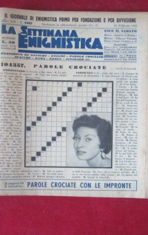 SETTIMANA ENIGMISTICA  1507 1961  [H064]1